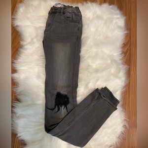 Abercrombie boys stacked skinny jeans black 13/14